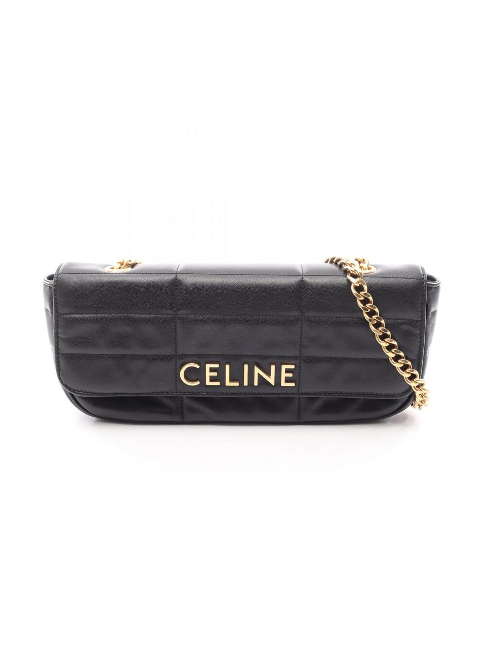 Celine Matelasse Monochrome Chain #278124C14B